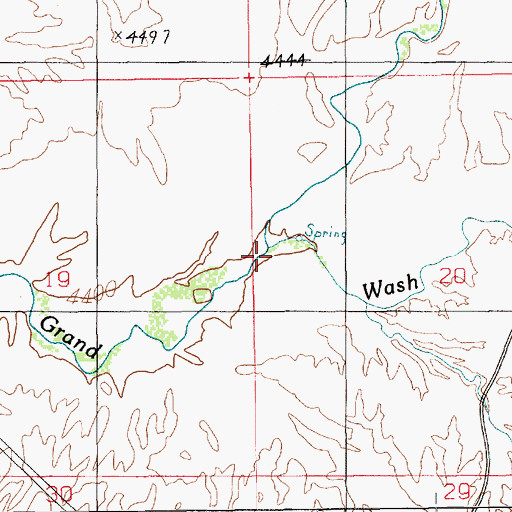 Topographic Map of Floy Wash, UT