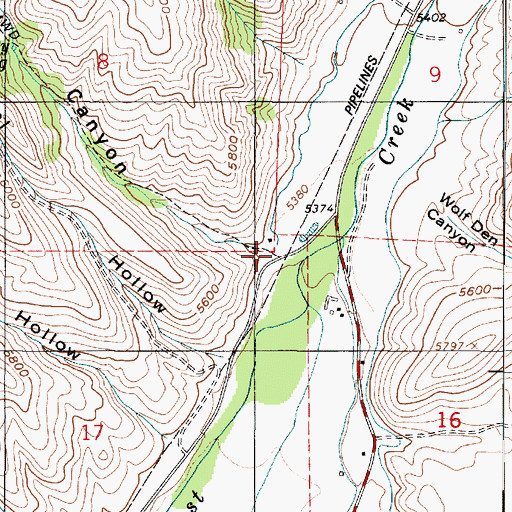 Topographic Map of Folley Canyon, UT