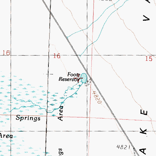 Topographic Map of Foote Reservoir, UT