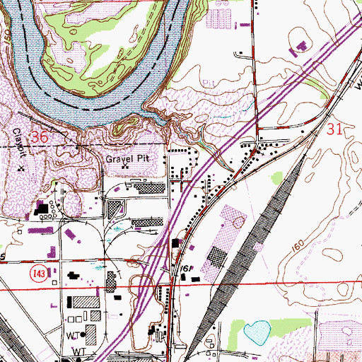 Topographic Map of Pleasant Grove Church, AL