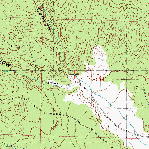Topographic Map of Fortuna Canyon, UT