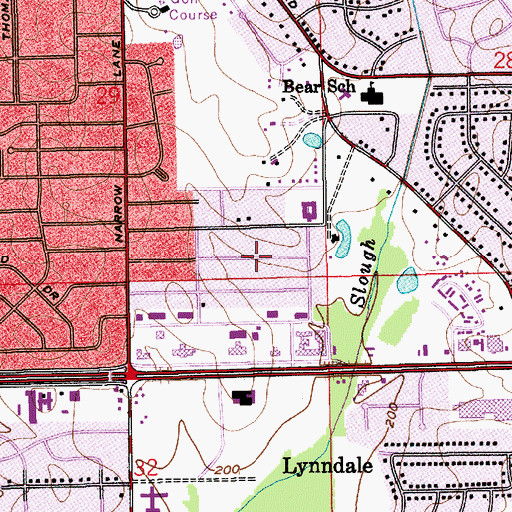 Topographic Map of Powelldale, AL