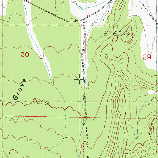 Topographic Map of Fourmile Canyon, UT