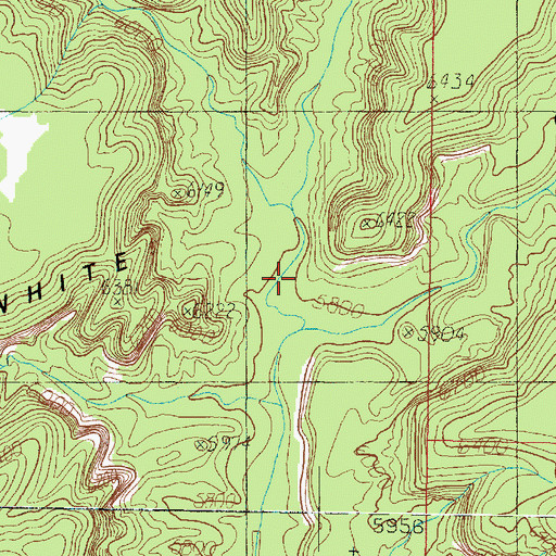 Topographic Map of Fourmile Hollow, UT