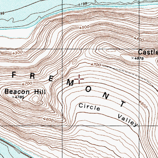 Topographic Map of Fremont Island, UT