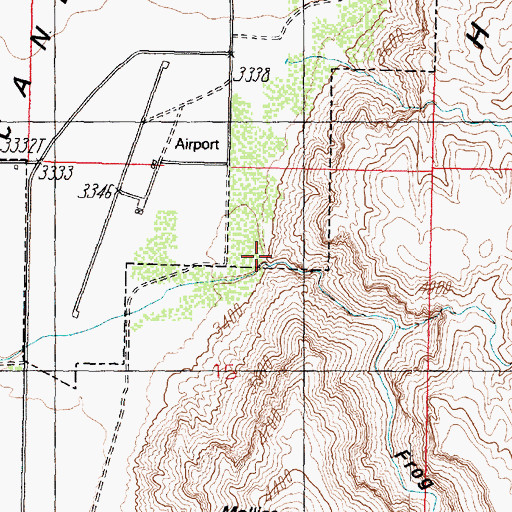 Topographic Map of Frog Hollow, UT
