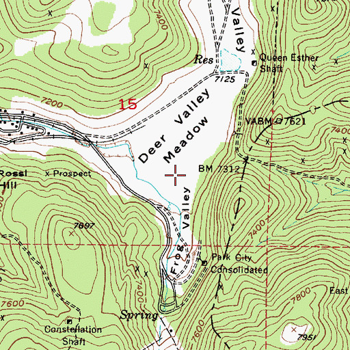 Topographic Map of Frog Valley, UT