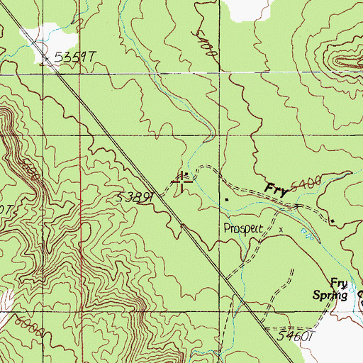 Topographic Map of Fry Spring, UT