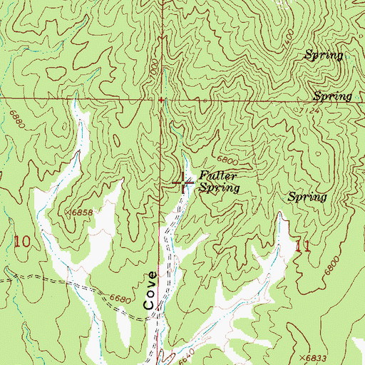 Topographic Map of Fuller Spring, UT