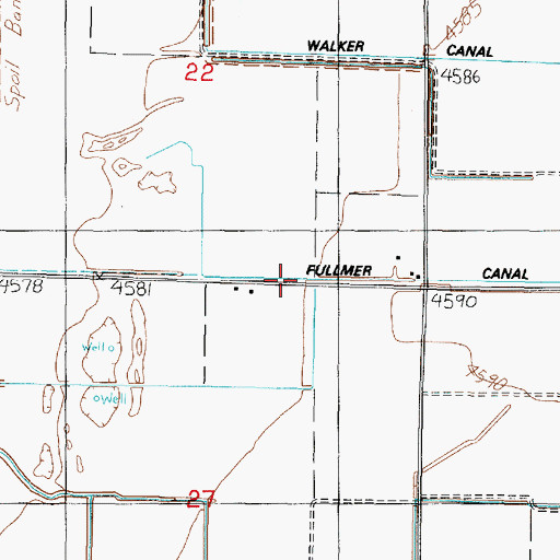 Topographic Map of Fullmer Canal, UT