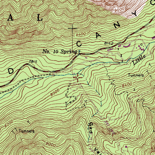 Topographic Map of Gad Valley Gulch, UT
