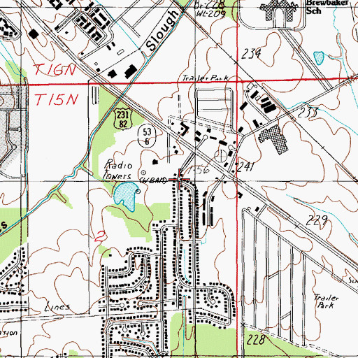 Topographic Map of Regency Park, AL