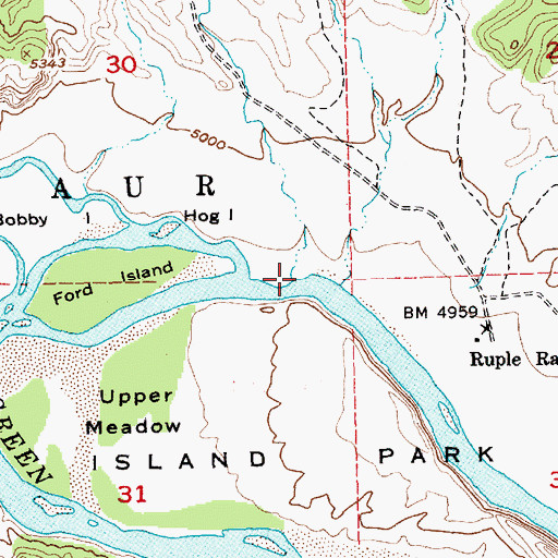 Topographic Map of Garden Creek, UT