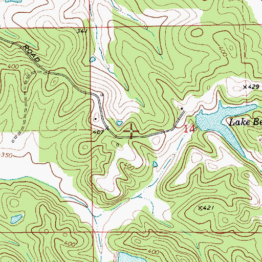 Topographic Map of Rehoba Church (historical), AL