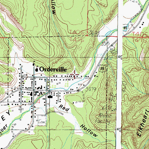 Topographic Map of Gardner Hollow, UT