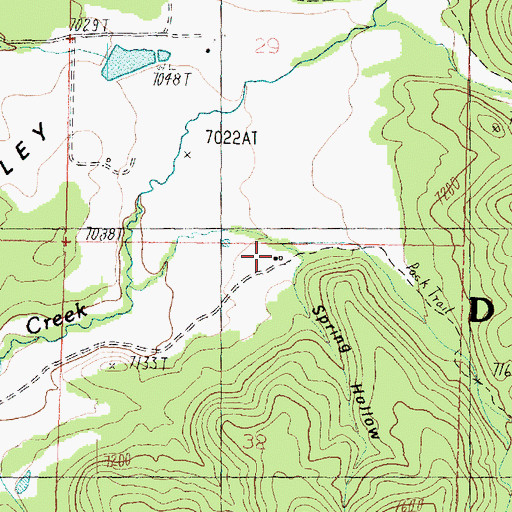 Topographic Map of Gardner Ranch, UT