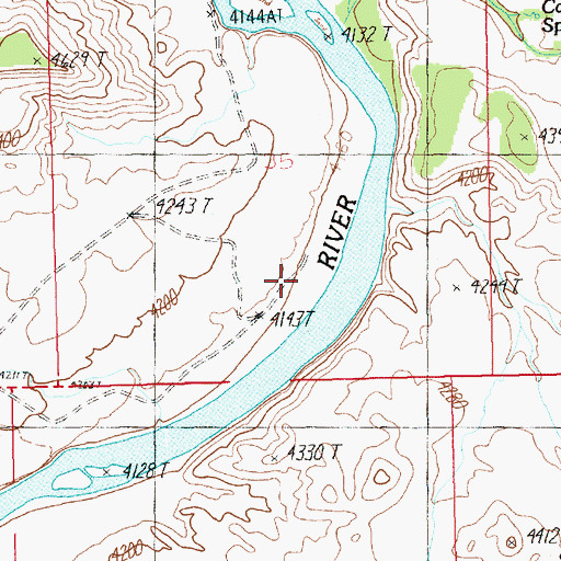 Topographic Map of Gavin Ranch, UT