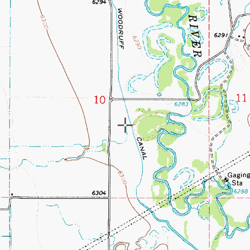 Topographic Map of Genes Creek, UT