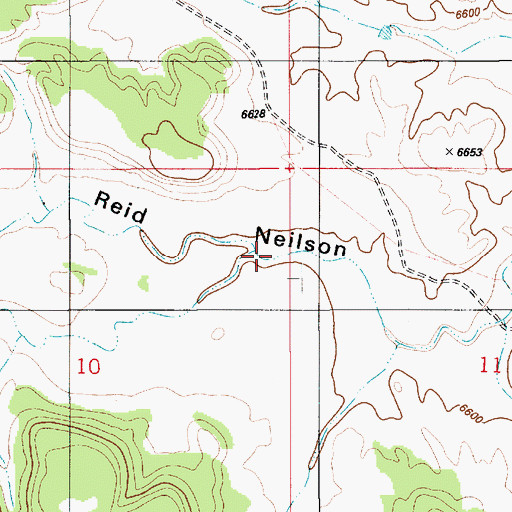Topographic Map of Georges Draw, UT