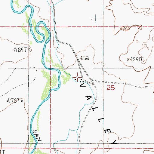 Topographic Map of Gillies Ranch, UT
