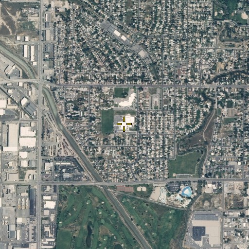 Aerial/Satellite Image of Glendale Middle School, UT