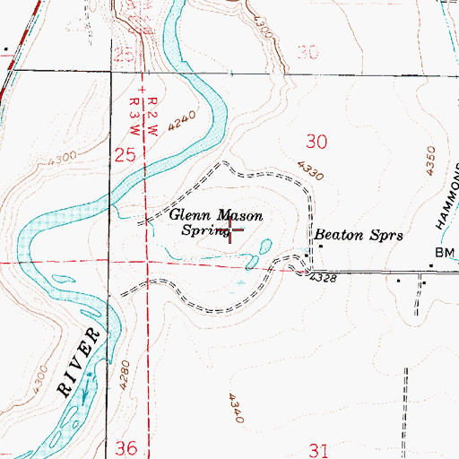 Topographic Map of Glenn Mason Spring, UT