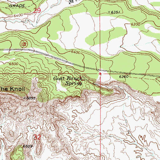 Topographic Map of Goat Ranch Spring, UT