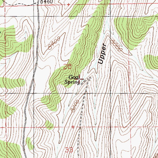 Topographic Map of Goat Spring, UT
