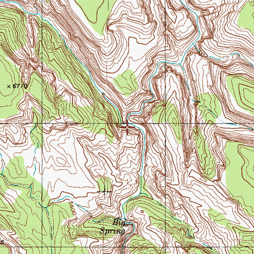 Topographic Map of Goose Creek, UT
