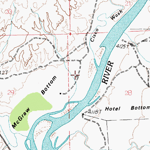 Topographic Map of Gordon Ranch, UT
