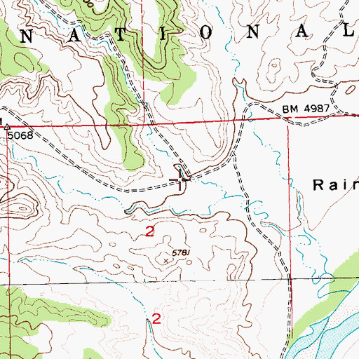 Topographic Map of Gorge Draw, UT
