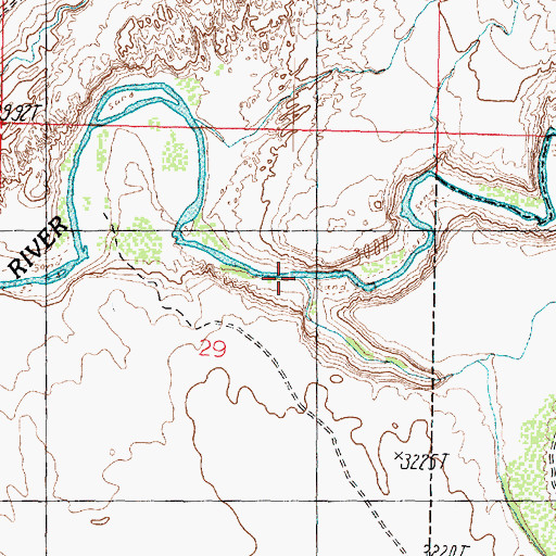 Topographic Map of Gould Wash, UT