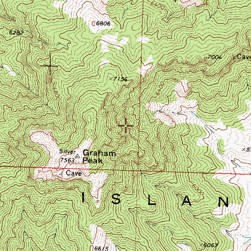 Topographic Map of Graham Peak, UT