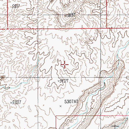 Topographic Map of Grainery Rock, UT