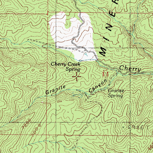 Topographic Map of Granite Canyon, UT
