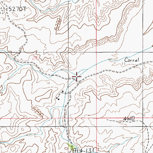 Topographic Map of Granite Creek, UT