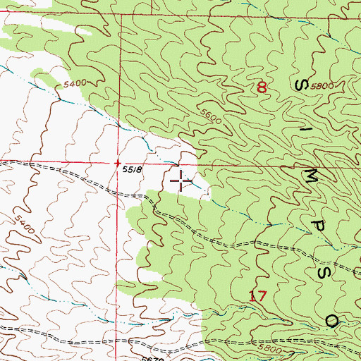 Topographic Map of Grassy Canyon, UT