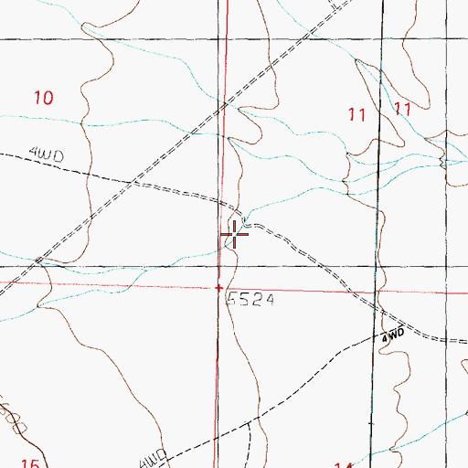 Topographic Map of Grassy Cove, UT