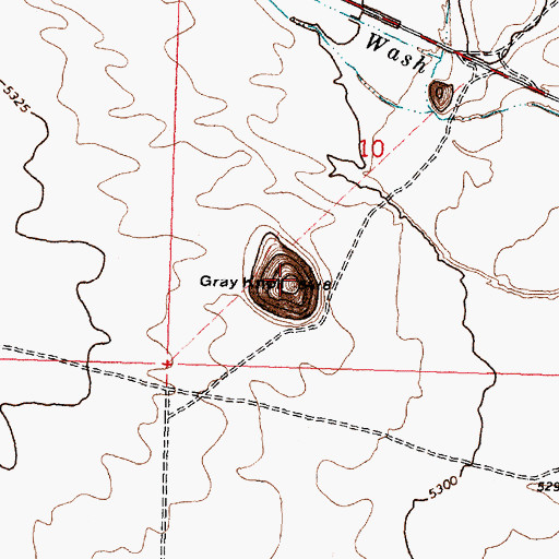 Topographic Map of Gray Knoll, UT