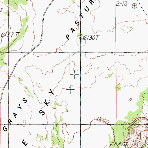 Topographic Map of Grays Pasture, UT