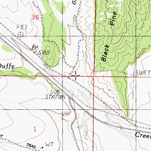Topographic Map of Green Canyon, UT