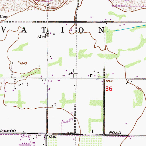 Topographic Map of Canal Crismon (historical), AZ