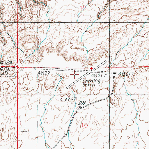 Topographic Map of Gruvers Mesa, UT