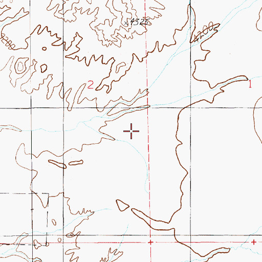 Topographic Map of Gunnison Valley, UT