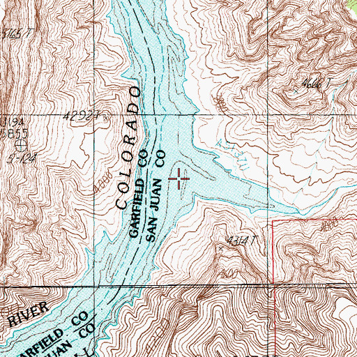 Topographic Map of Gypsum Canyon, UT