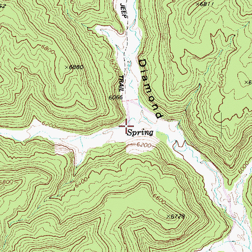 Topographic Map of Halfway Canyon, UT