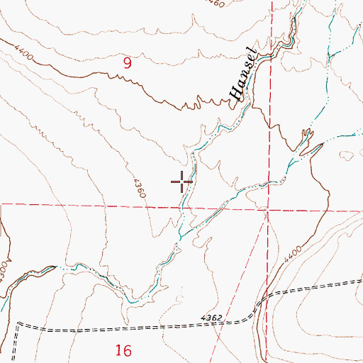 Topographic Map of Hansel Valley, UT