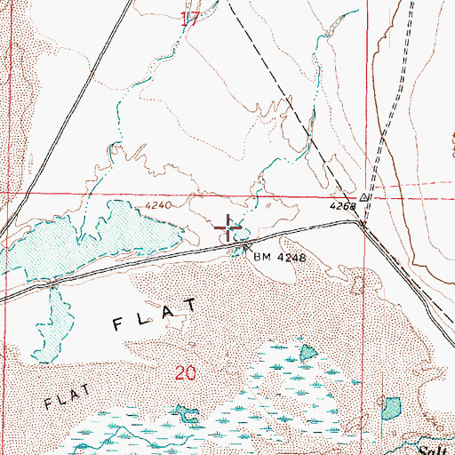 Topographic Map of Hansel Valley Wash, UT