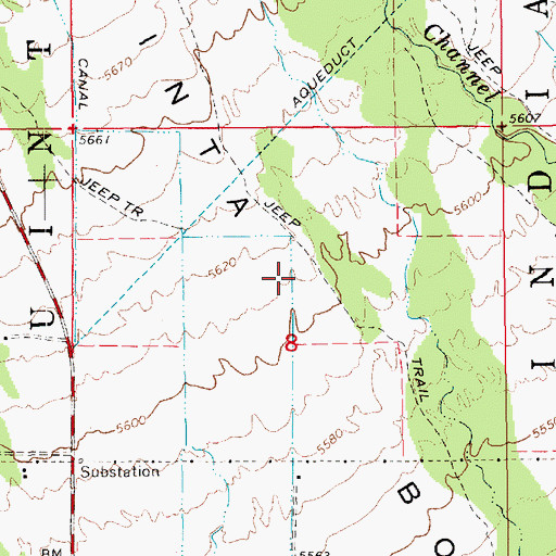 Topographic Map of Harms Canal, UT