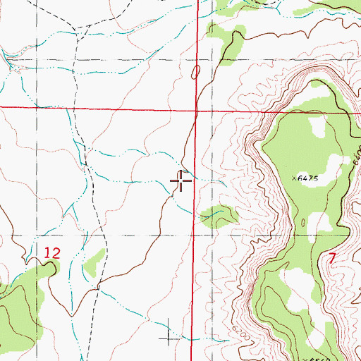 Topographic Map of Harris Flat, UT